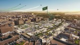 Baustelle für das Tourismuszentrum Diriyah bei Riad