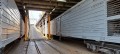 Eisenbahnwaggons auf der MS Vilnius