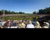     Blick in die voll besetzte Arena des Merfelder Bruchs.